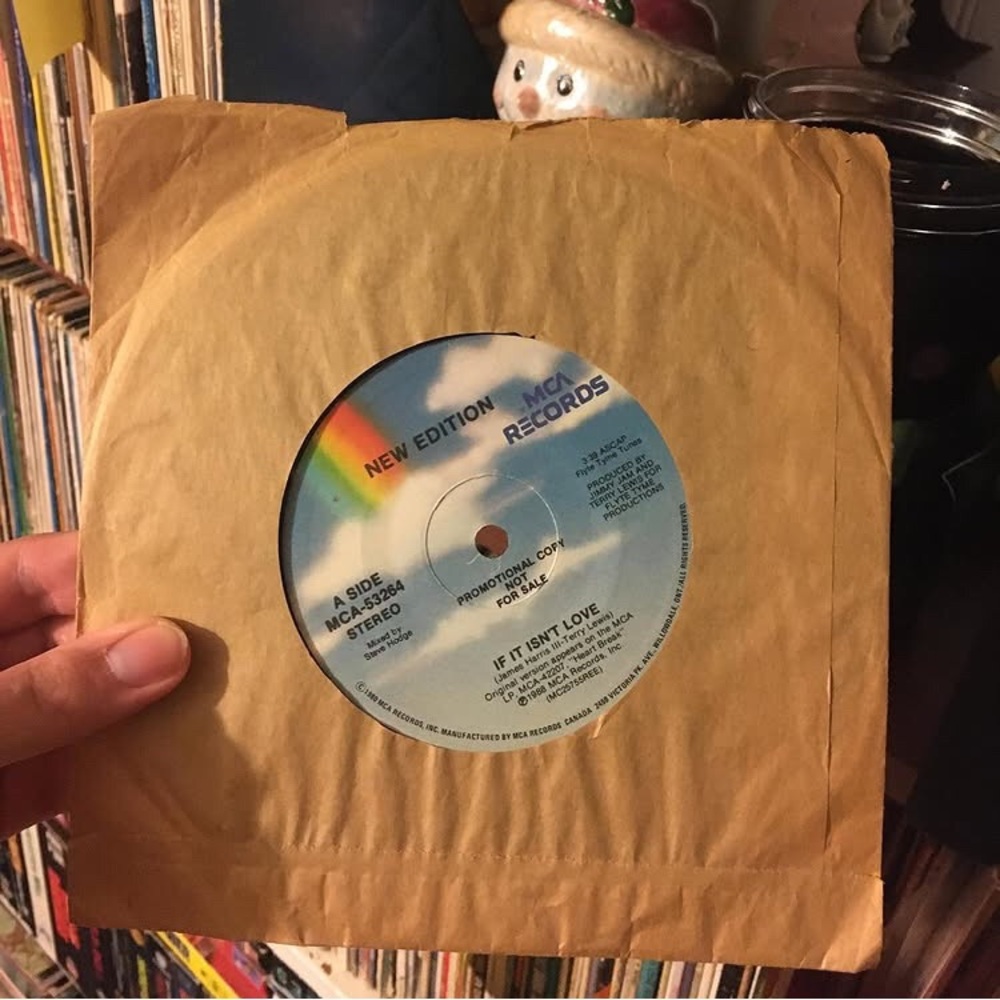 1988 New Edition 45 vinyl record